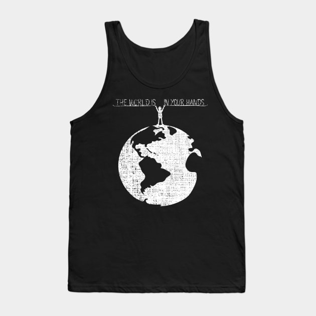 'The World Is In Your Hands' Food and Water Relief Shirt Tank Top by ourwackyhome